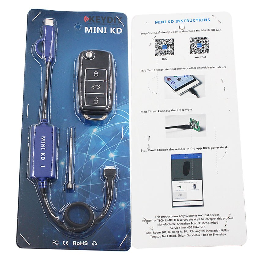 KEYDIY Mini KD Remote Key Generator Remotes in Mobile Phone Support Android Similar with KD900 + B11 B29 B09-4 B20-3+1 B01-3+1