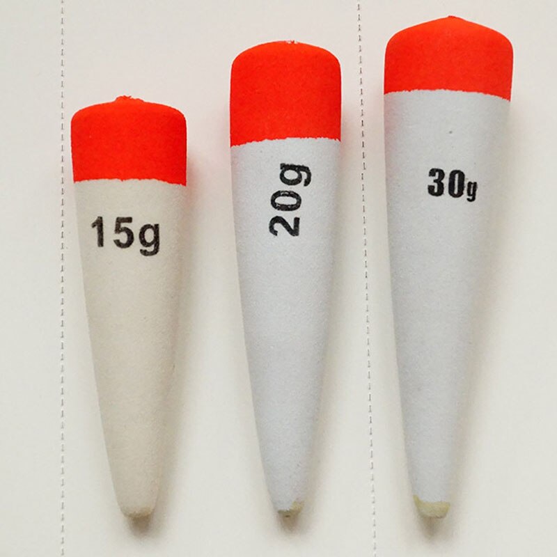 3 st/lot fiskeflöte 15g 20g 30g eva flytkraft inline bobber flöte för havsfiske bete float karp fiskeredskap tillbehör
