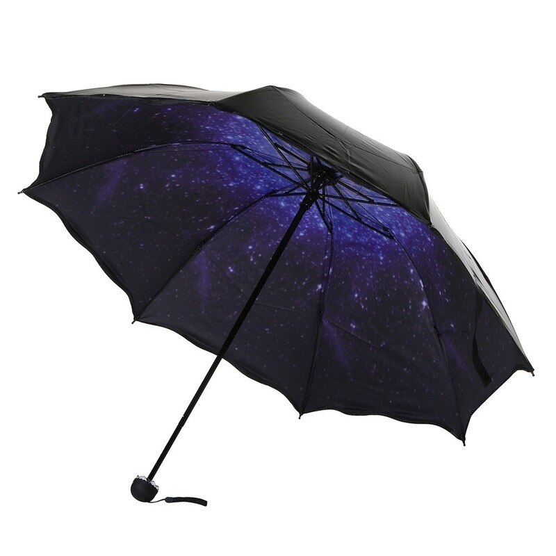 Frauen Regenschirme Spitze Schwarz Falten Regenschirm Reise Regen Winddicht Regenschirm Falten Anti-Uv Sonne/Regen Regenschirm