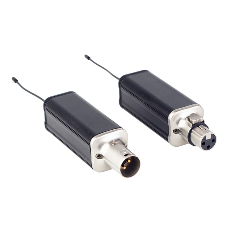 Microphone Wireless System Transmitter and Receiver for Dynamic Microphone Audio Mixer Wireless Microphone: Black