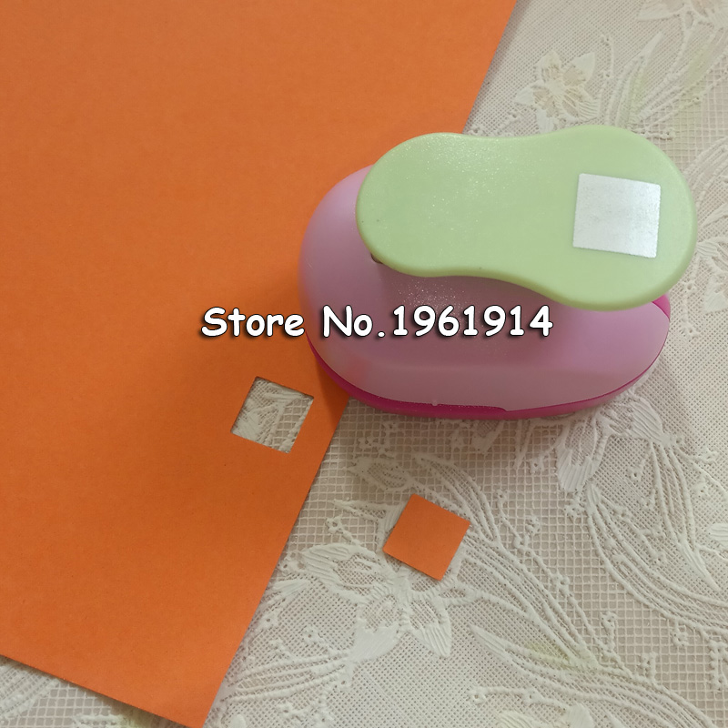 2pcs(1.8cm,1.1cm)square shape craft punch set Squares Punch Craft Scrapbooking school Paper Puncher eva hole punch