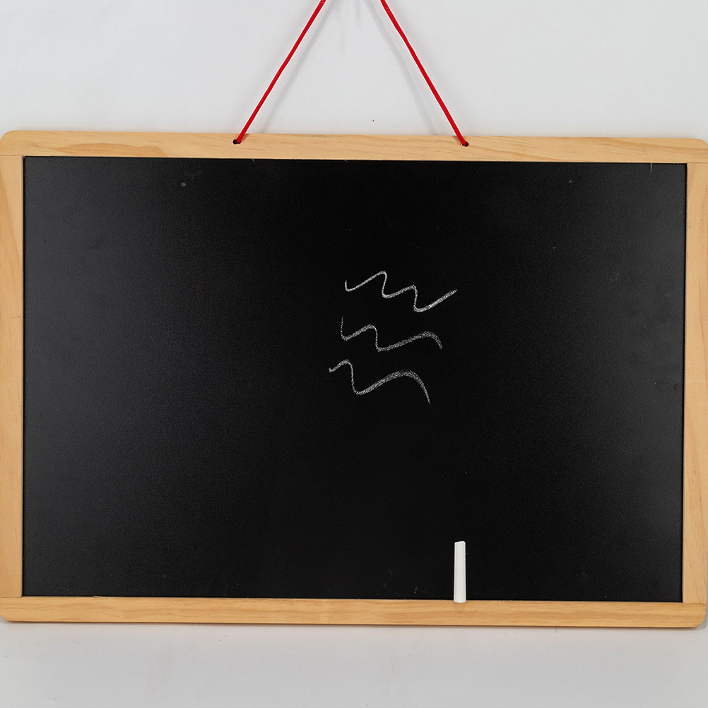 Desktop Whiteboard Magnetische Berichtornamenten Dubbelzijdig Houten Koffieshop Krijtbord