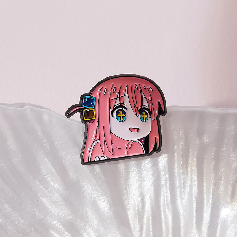 Broches de Cosplay de Anime BOCCHI THE ROCK, alfileres de personajes bonitos, ropa, mochila, insignias de solapa, accesorios de joyería de ,