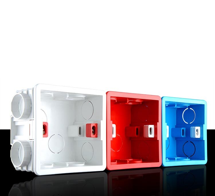 3- färg 10 st ledningsbox bottenbox universal 86 väggströmbrytare bottenbeslag dold inbäddad trådbox