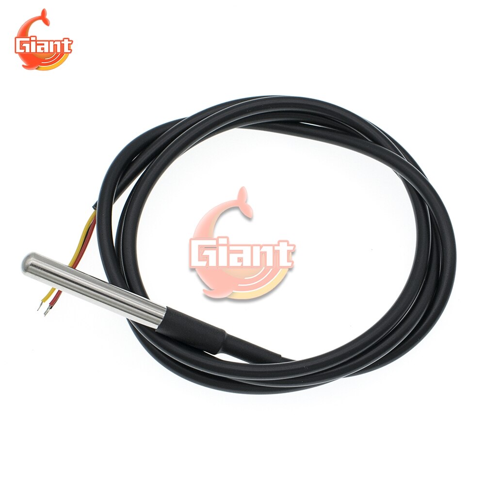 DS18b20 Temperature Probe Temperature Sensor 18B20 For Arduino Thermal Cable DS1820 Stainless Steel Package Waterproof 3 Meter