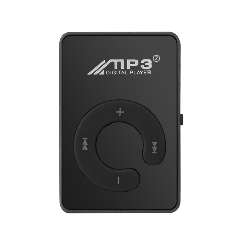 MP3 Player Mini MP3 Player Supporting 8GB TF Card With USB Cable Student Card MP3 Mini Portable MP3: black
