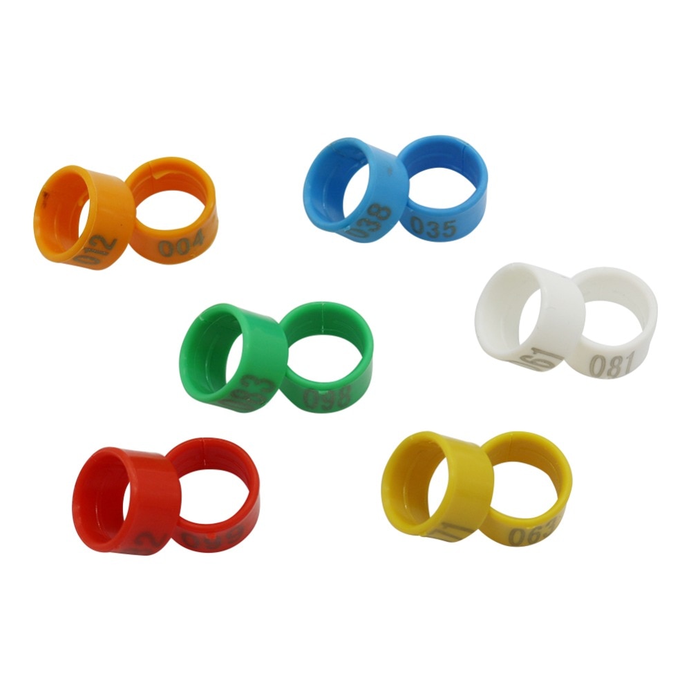 16mm/18mm/20mm Huhn Fuß Ring Kunststoff Nein.1-100 Digitale Identifizierung Fuß Ring Huhn Koop Fütterung liefert 100 Stck