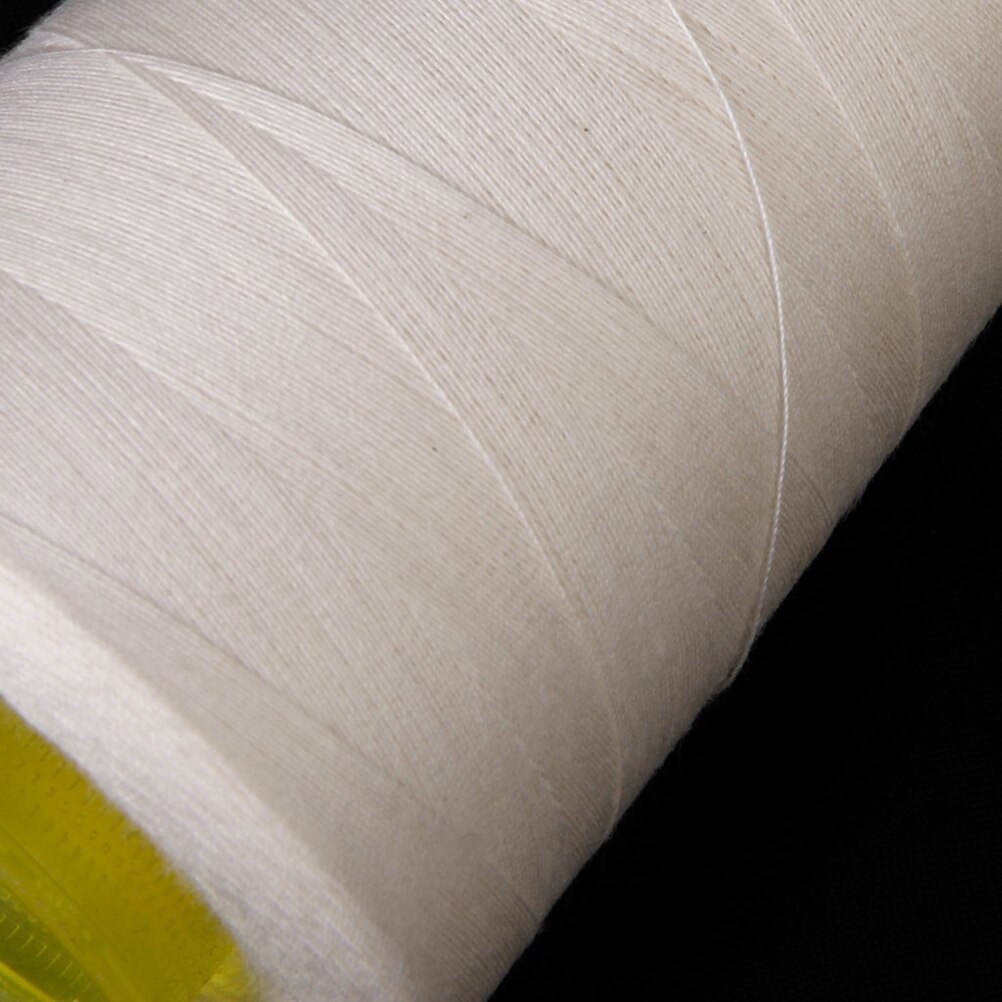 Unbleached 3000 Yards Cotton Sewing Thread for Sewing Machine (White)