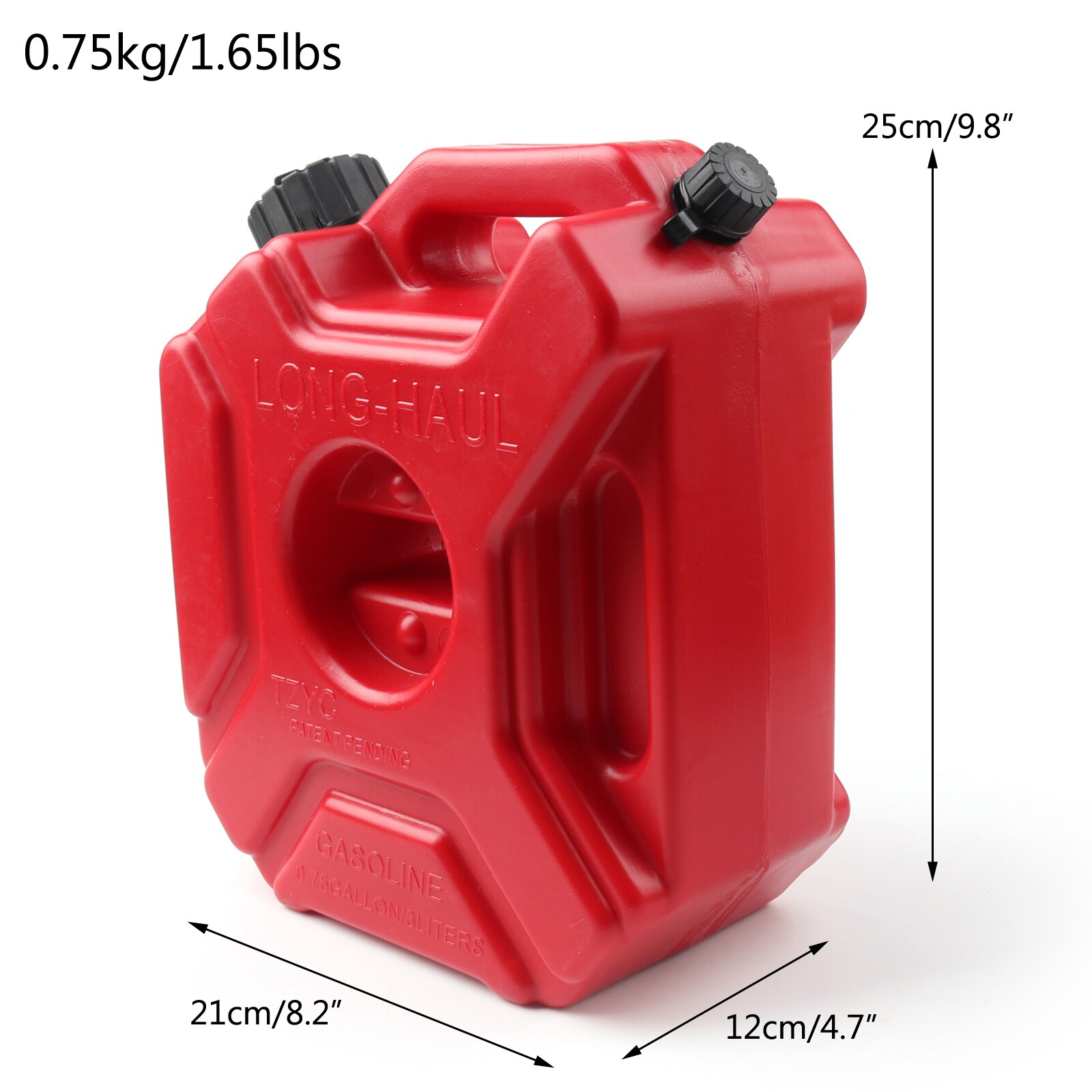 Artudatech 3L/5L Portable Jerry Can Gas Plastic Fuel Tank Petrol ATV UTV Motorcycle/Car Gokart Cans Gas Diesel Fuel Tank