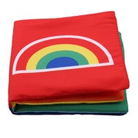 Baby Speelgoed Doek Boeken Zachte Baby Boeken Geritsel Geluid Baby Rustig Boeken Zuigeling Vroeg Leren Educatief Speelgoed 0 -12 maanden Rammelaars: Style 1 Rainbow