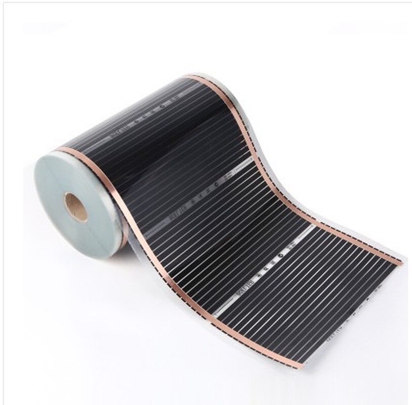 Alle Größen 220V 50cm Breite Gesunde Boden Heizung Infrarot Fußbodenheizung Kohlenstoff Film Heizung Elektrische Boden Erwärmung matt 220W