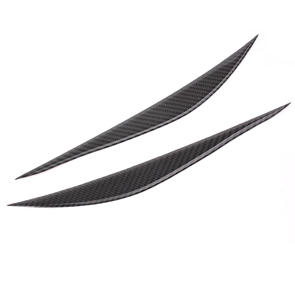2 stk bilhoved lys lampe øjenbryn dekoration støbende cover trim carbon fiber abs til bmw  f30 3 series