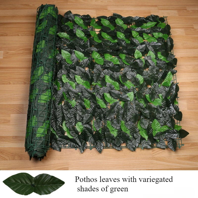 Artificial Hedge Fence Panel 0.5M/3M Green Privacy Screen Waterproof UV Protection Outdoor Garden Balcony Home Decoration: 3XL / light green