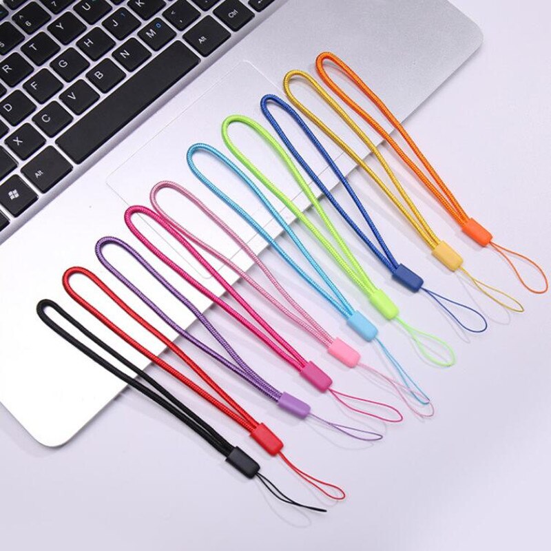 10Pcs 17.5cm Hand Wrist Lanyard Mobile Phone Strap String for Keys, ID Name Tag Badge Holders Lightweight Detachable Lanyards