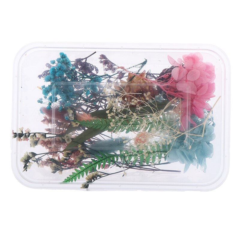 Collar con colgante de resina epoxi para hacer joyas, colgante de flores secas, Plantas secas para velas, bricolaje, para decoración de hogar y boda