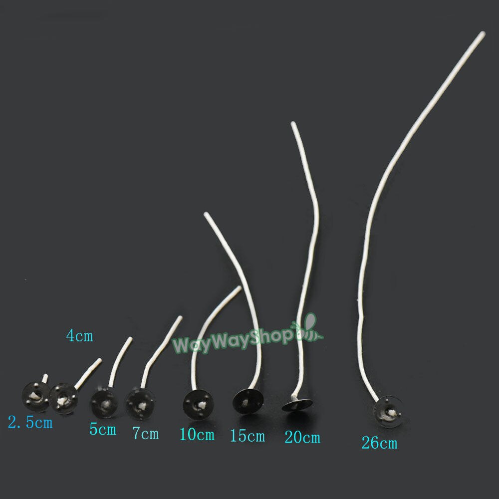 100Pcs 200Pcs Candle Wick Zinc Core Thread Pretabbed for Supplies Candle Making 25mm 40mm 50mm 70mm 100mm 150mm 200mm 260mm