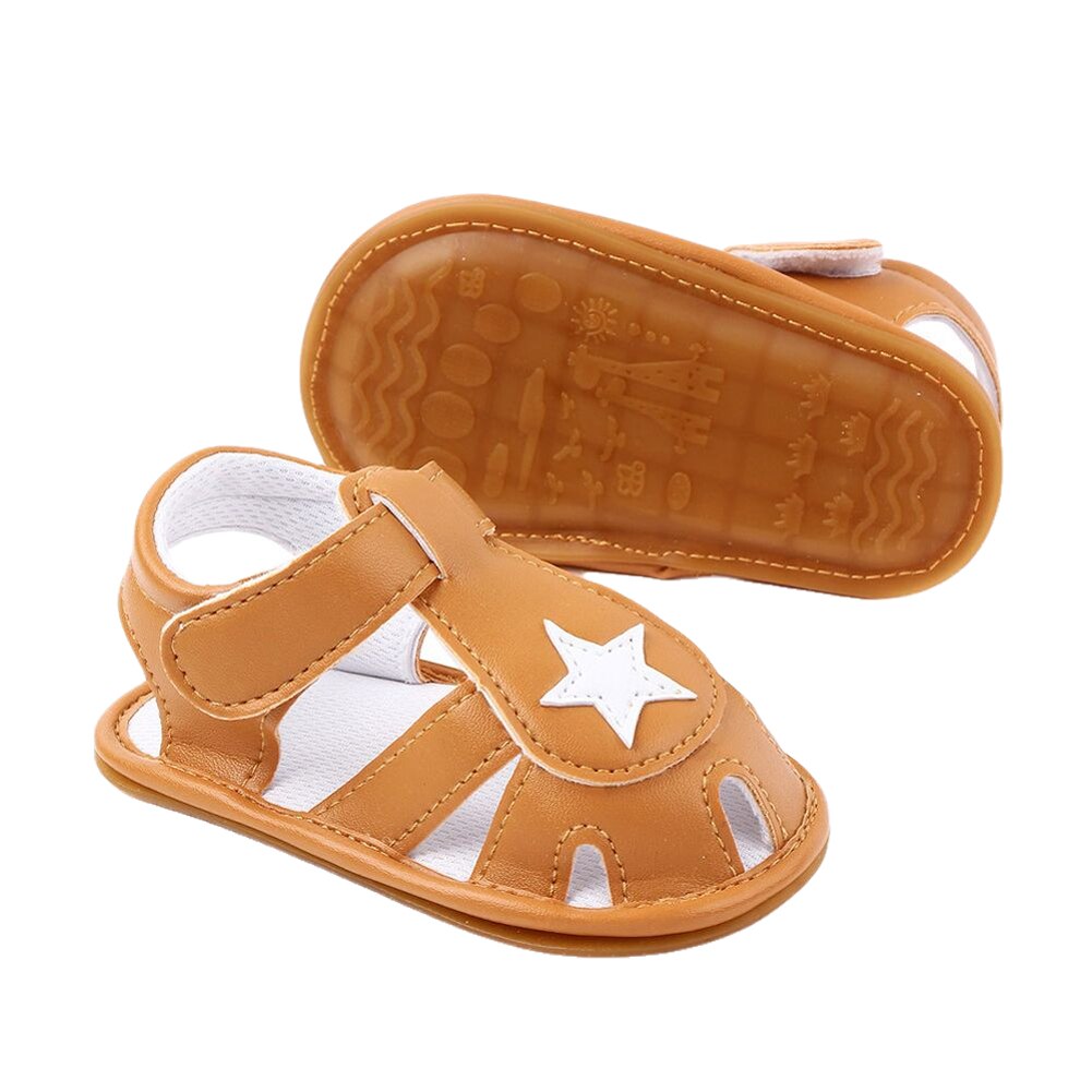 bébé fermé orteil chaussures sandales étoile modèle antidérapant infantile premier marcheur berceau chaussures Prewalkers sandales