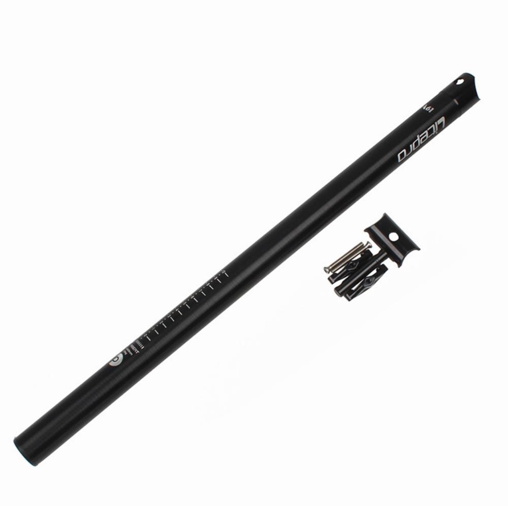 Tija de sillín de bicicleta de 33,9mm x 600mm, ultraligera, de aleación de aluminio, plegable, accesorios para bicicleta: Black