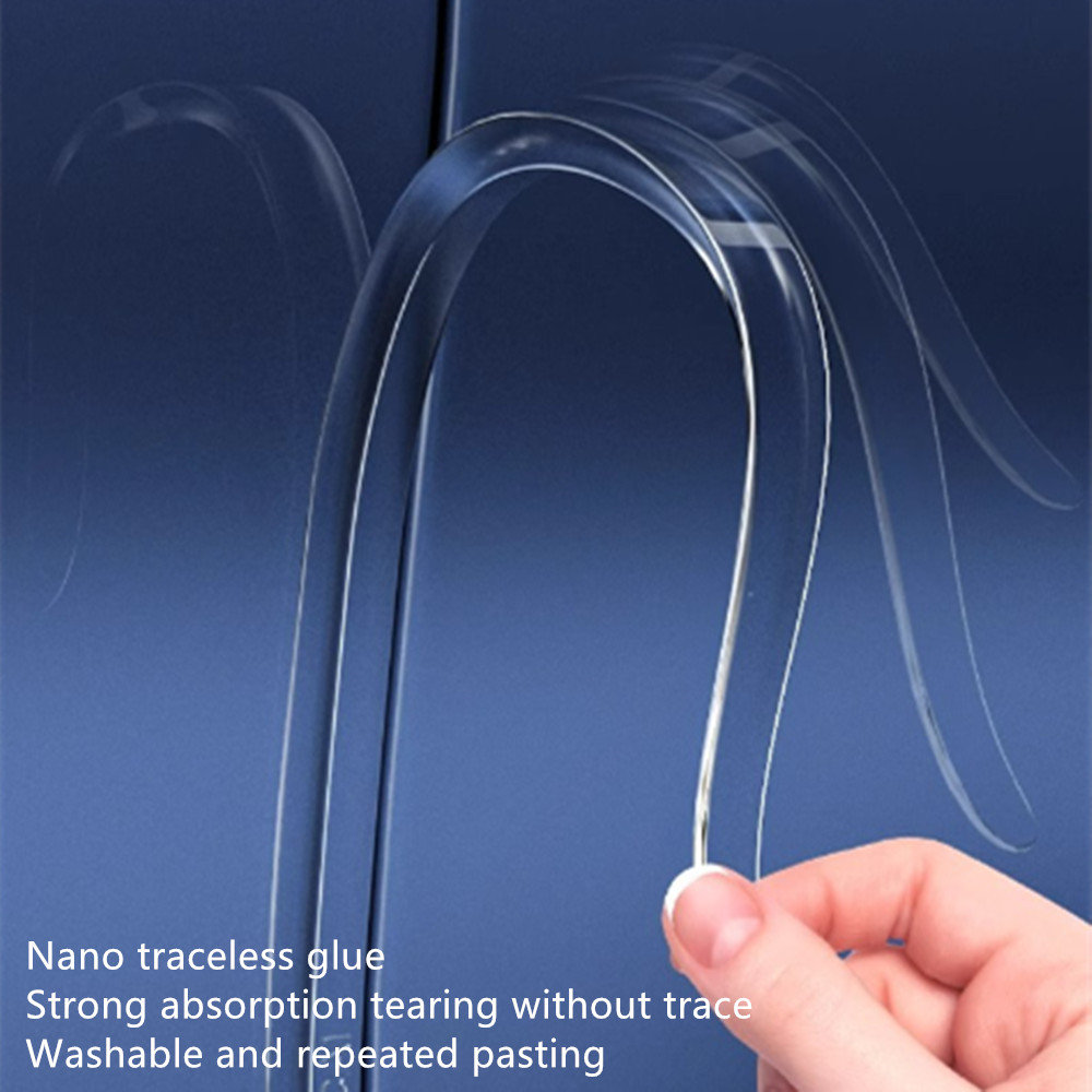 Bande Anti-collision pour porte de voiture, bande de protection pour pare-chocs de bord de porte, protection d'angle pour rétroviseur, autocollant anti-rayures