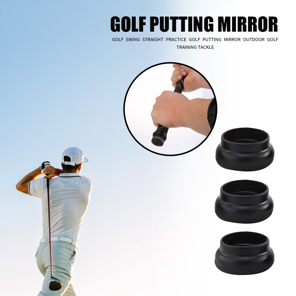 3pcs Synthetic Rubber Golf Power Rings Prevent Slipping Accessory Golf Ball Grip Positioning Rubber Ring to Prevent Falling Off
