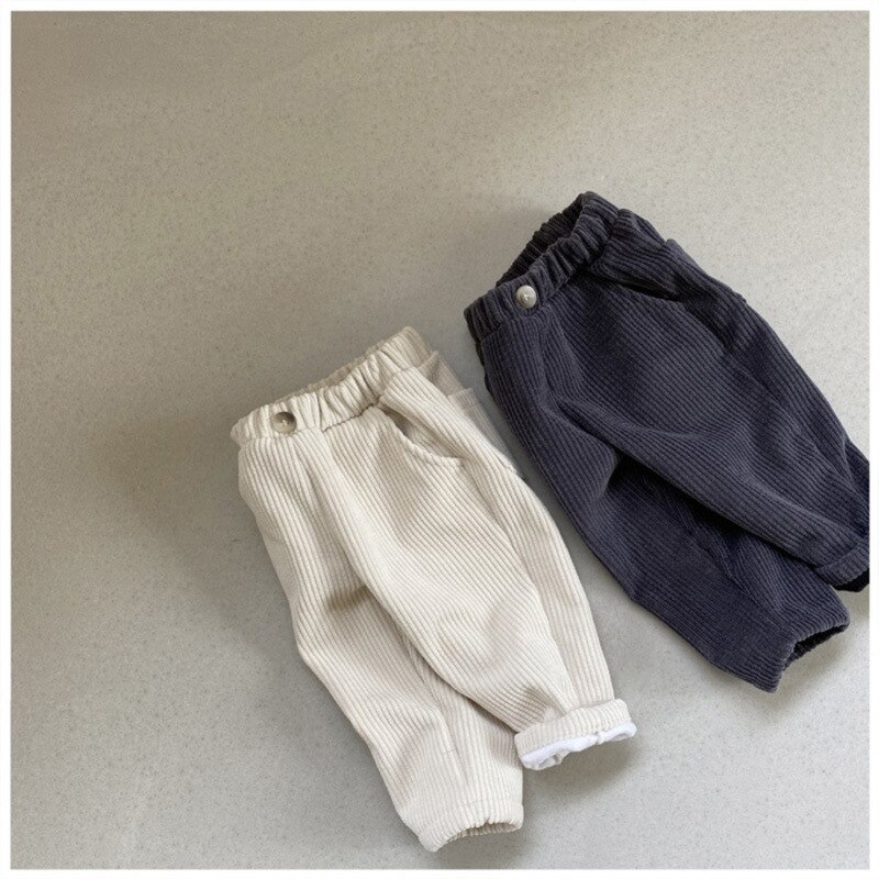 Jungen Gerade Hosen Junge Warme Hosen freundlicher Kabel Hosen Winter Neue Baby Plus Samt Von verlieren Beiläufige Wilden hosen