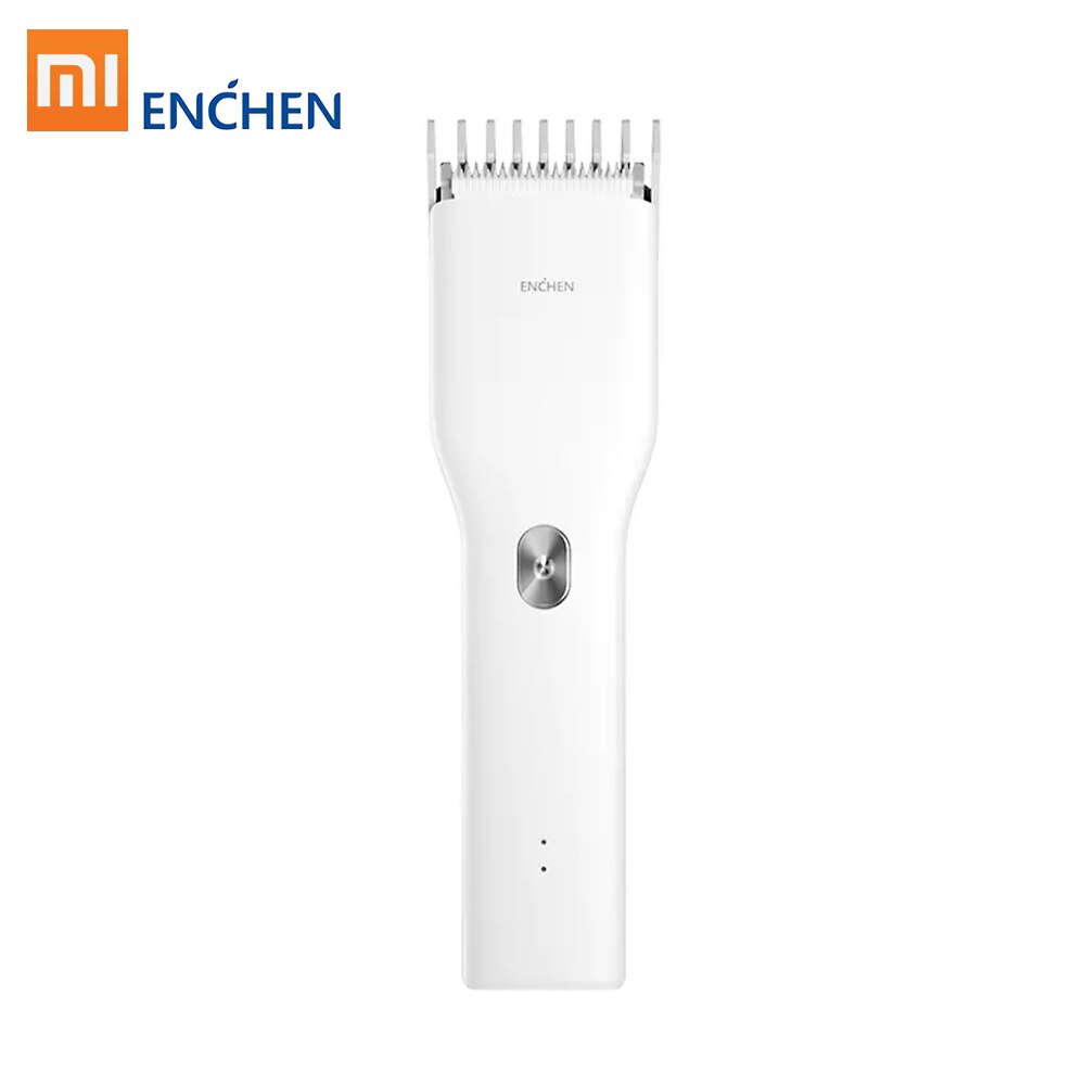 ENCHEN Boost Hair Trimmer USB charger Electric Hair Clipper Two Speed Nano Ceramic Cutter Hair Fast Charging Rechargeable Type-C: White