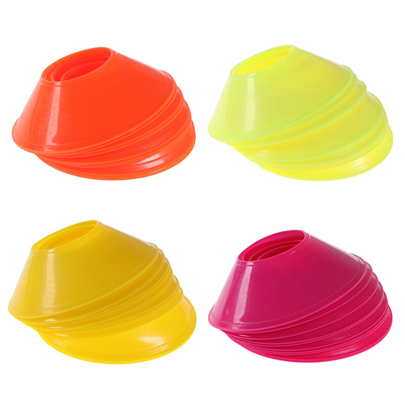 1/5/10Pcs Soccer Training Sign Dish Pressure Resistant Cones Marker Discs Marker Bucket PVC Sports Accessories