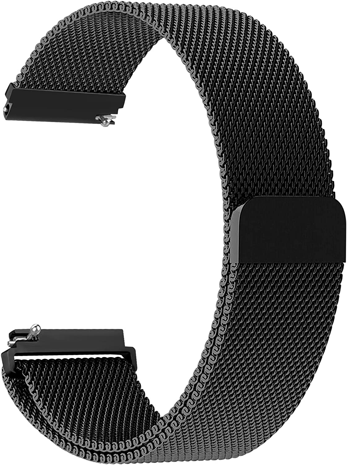 Banda milanesa de 20mm/22mm para Amazfit GTS/2/2e/3/4/GTS2 Mini/GTR 42mm/47mm/GTR2/3/4/Pro stratos pulsera de Metal Amazfit bip: Oliva flak / 24mm
