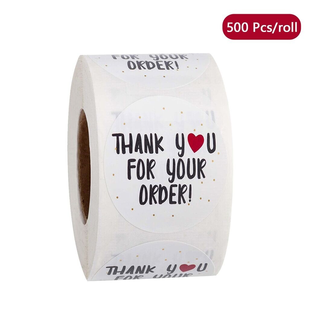 500 Piezas De 1 Pulgada Etiquetas Adhesivas De Agradecimiento Soledad