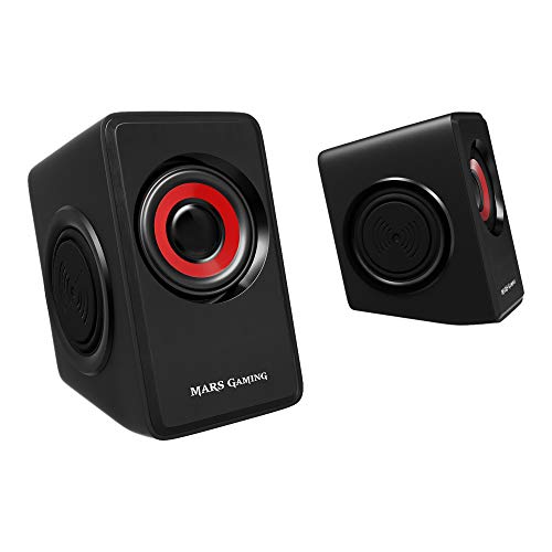 Mars Gaming MS1, haut-parleurs 10W, caisson de basses, prise 3.5mm, Pc/Mac/smartphone/tablette
