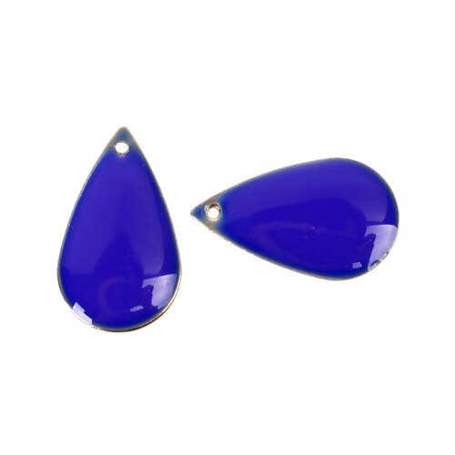 Wasser Tropfen Emaille Anhänger Kupfer Emailliert Doppelseitige Pailletten Reize Unbeschichtet 21*13mm( 4/8 &quot;) für DIY Ohrring Zeug, 10 Stck: 7