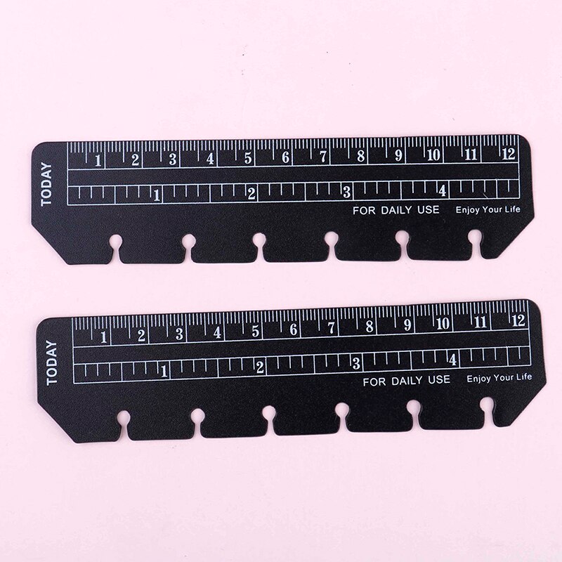 PVC 6/7 fori righello per legante pianificatore taccuino 2pz bella indice ufficio scolastico righello segnalibro taccuino accessori classico
