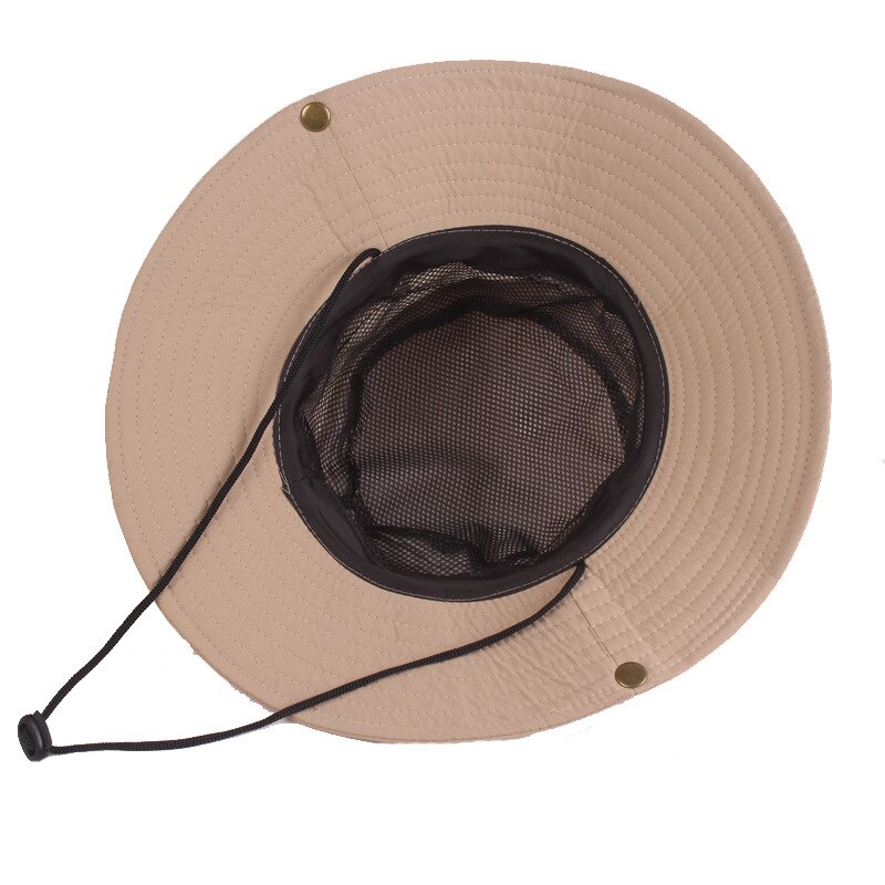 FURTALK Zonnehoeden voor dames mannen, verstelbare zomer Panama Fedora hoed met brede rand UV UPF 50 , opvouwbare opvouwbare strooien strandhoed, Kaki, M
