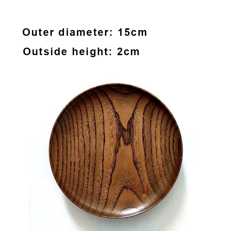 Wooden tableware whole wooden dish Japanese hotel snack dish Solid wood snack fruit dish wooden dish household