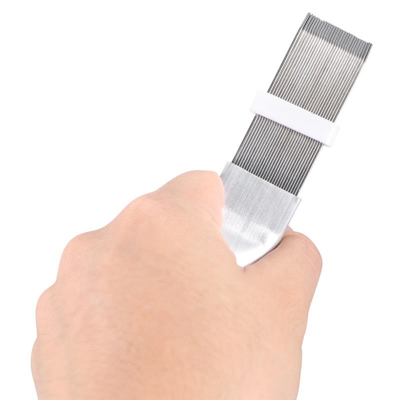 Condensor Kam Roestvrij Staal Fin Kam Borstel Voor Airconditioner Blade Cooling Rechttrekken Schoonmaken Tool Reparatie Tools