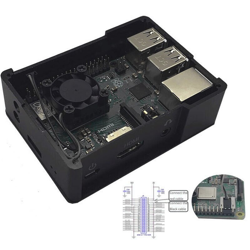 Aluminum Alloy Metal Protection Case Shell For Raspberry Pi 3 Model B/B+(Only Case)