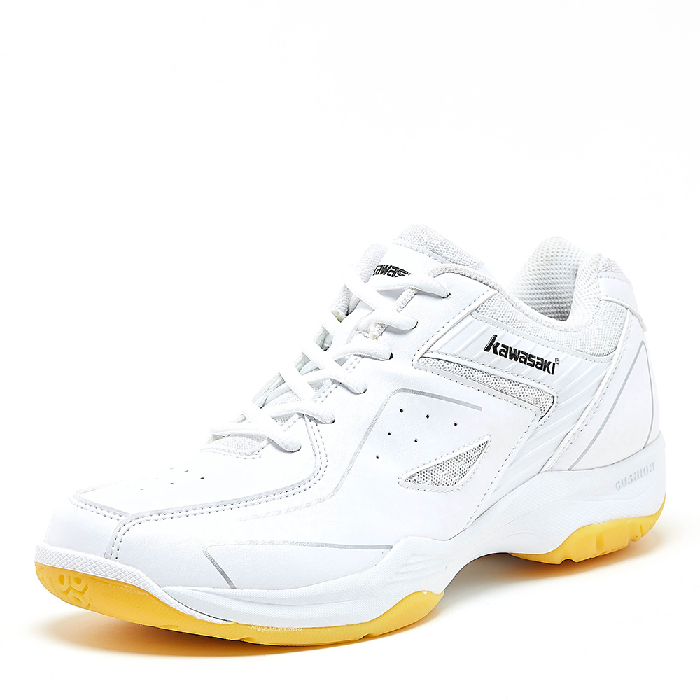 Original Kawasaki White Badminton Shoes Sports Shoes for men Breathable Indoor Court Sneakers K-077