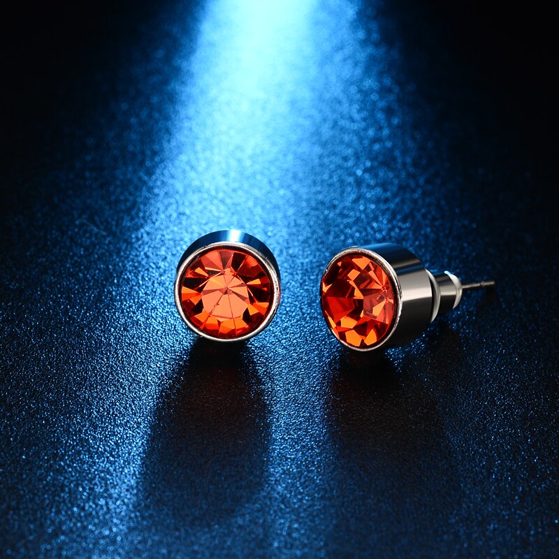 Joyme Sieraden Verzilverd Ronde Aaa Zirkoon Stud Oorbellen Voor Vrouwen Goedkope Sieraden Accessoires