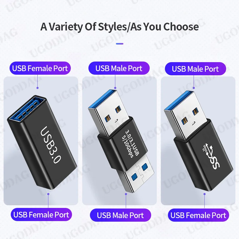 Złącze USB3.0 typu C na USB adapter 5Gbps rodzaj1 męnarty na męnarty żeńnarty Konwerter USB SSD HDD Przedłużacz kabla USB Wtyczka przedłużająca