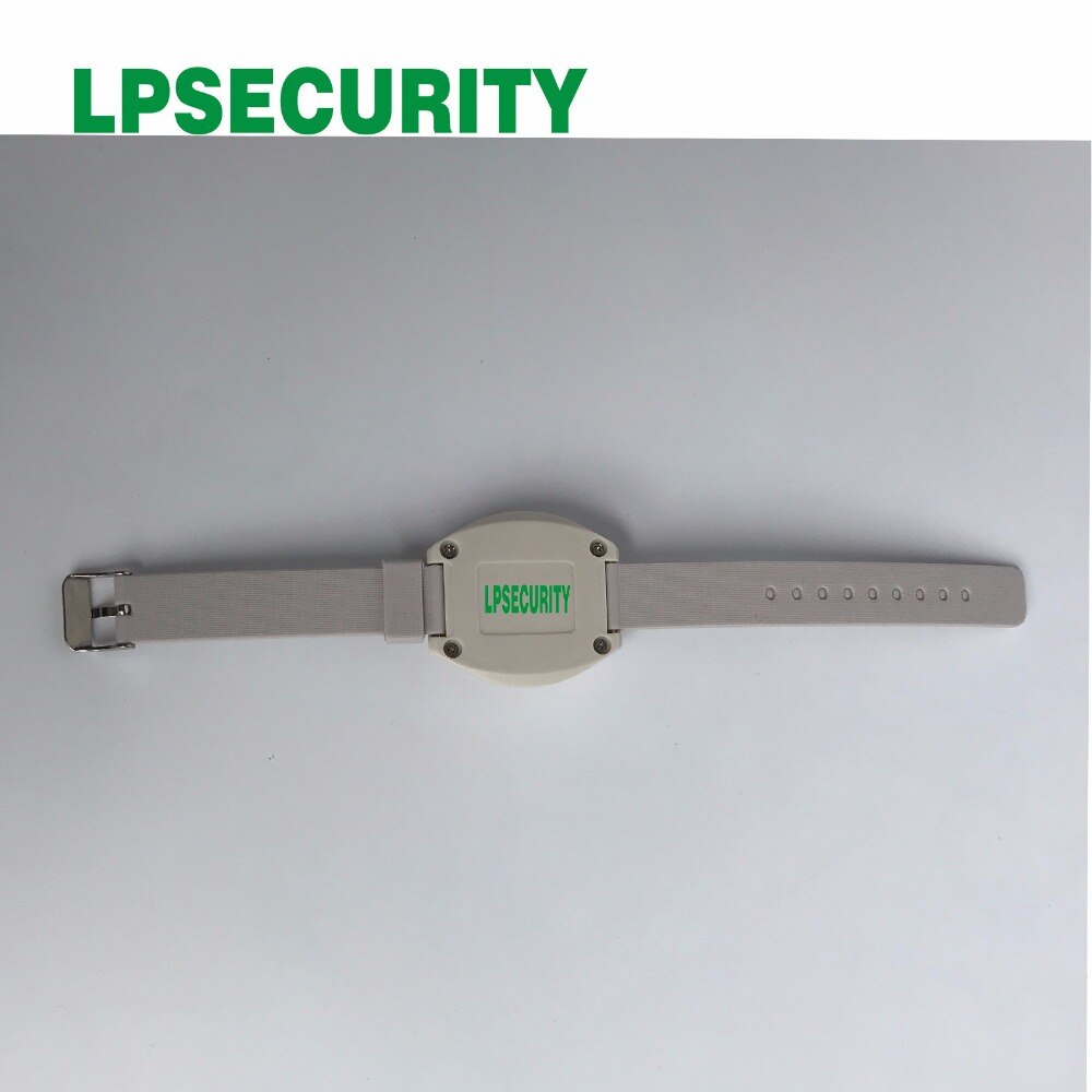 Lpsecurity trådløs nødsituation sos knap armbånd falddetektion for gamle mennesker børn sender hjælp signal vandtæt em -70