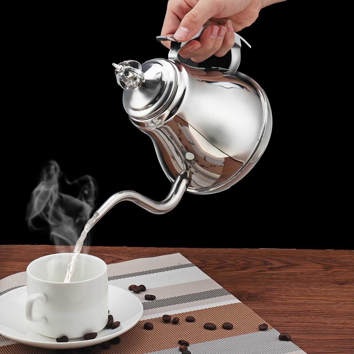 Tea Kettle Rust Resistant Stainless Steel Gas Electric Induction Stovetop Kettle Water Kettles Camping Teapot with Filter