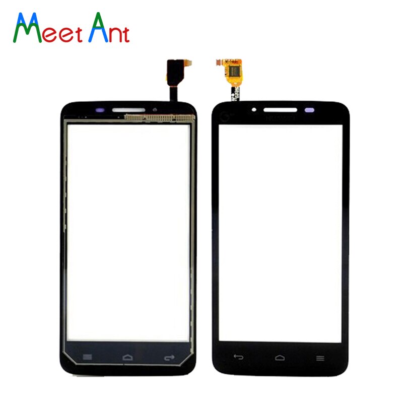 4,5 "para Huawei Ascend Y511 Sensor de digitalizador de pantalla táctil Panel de lente de vidrio exterior negro blanco