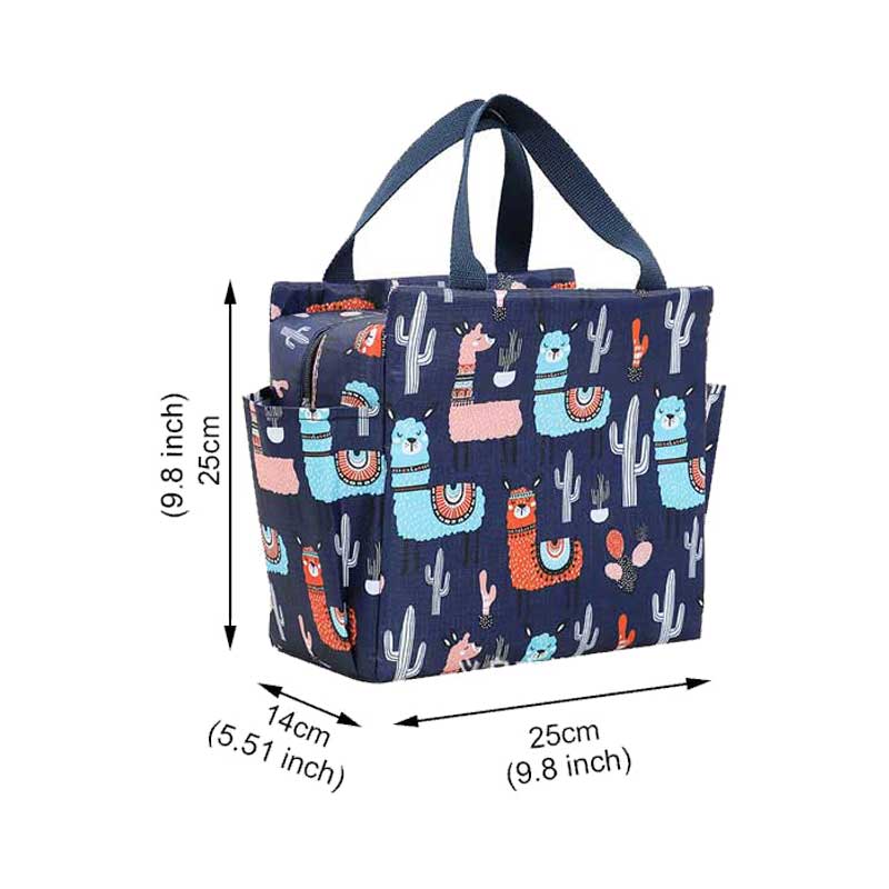 Women's Thermal Food Lunch Bag Frozen Cooler Meal Prep Bag Large Capacity Insulated Lunch Box Waterproof Food Carrier Lunchbox