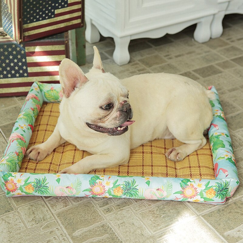 Esterilla refrescante de 50x40cm para mascotas, cojín de Manta refrigerante lavable de verano para gatos y perros, para dormir en interiores