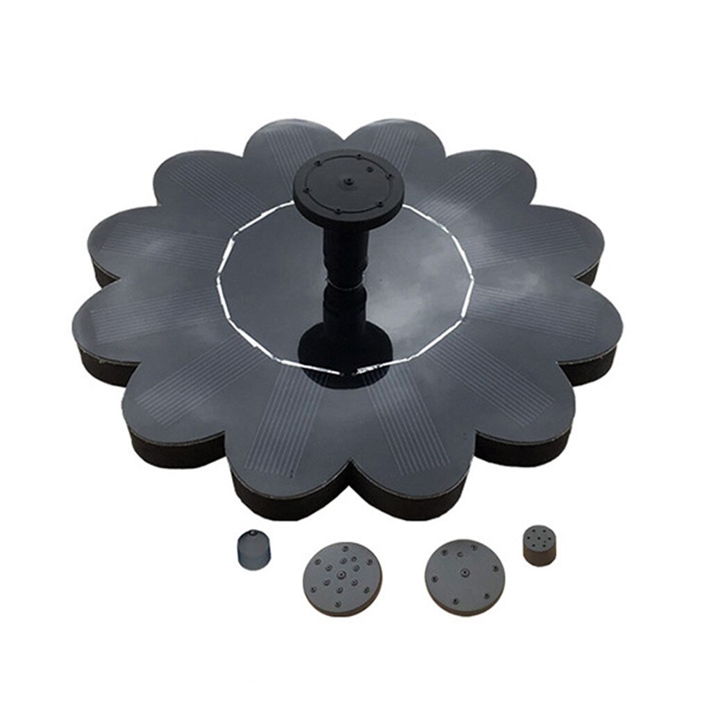 Outdoor Mini Solar Power Water Fountain Garden Pool Pond Solar Panel Bird Bath Floating Water Fountain Garden Decor #25
