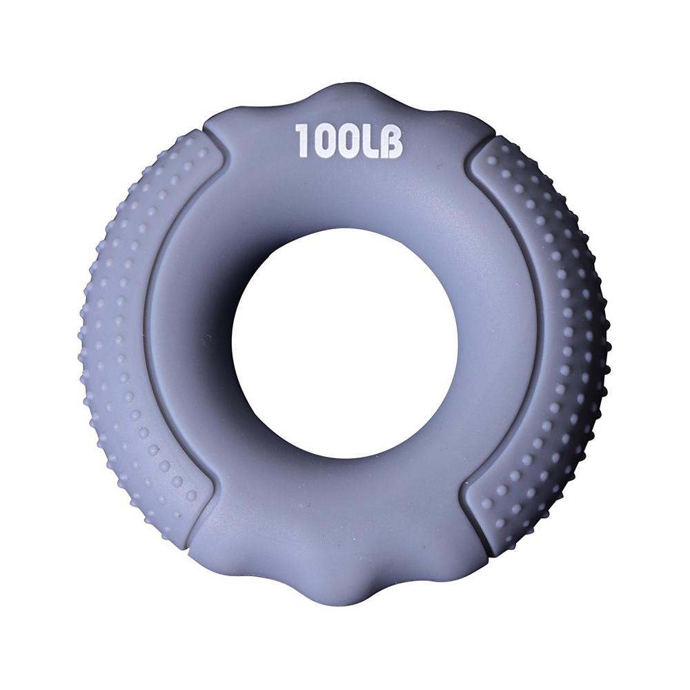 Strength Hand Gripper Grip Silicone Ring Hand Resistance Band Finger Stretcher-Exercise Forearm Wrist Training Carpal Expander: Gray