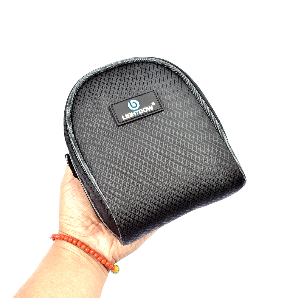 Lightdow Dustproof Camera Lens Filter Bag Portable Filter Pouch Shoulder Case with Belt for Photography Can Hold 8 Filters