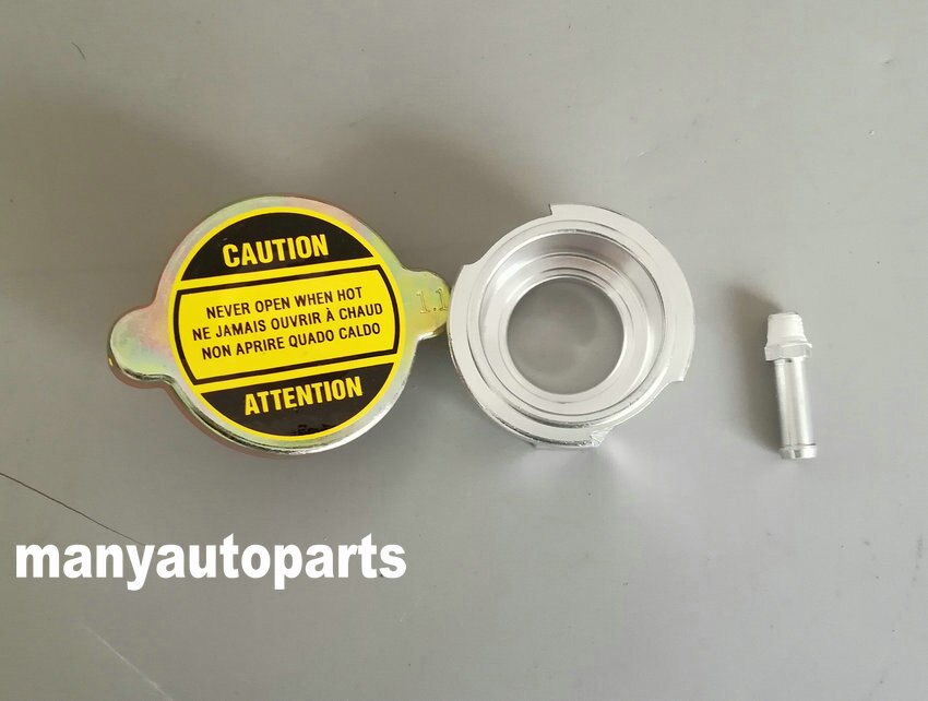 Weld On Radiator Filler Neck Billet Aluminum & 1 Free Radiator 1.1pa Cap