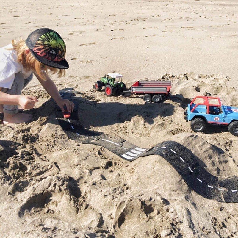 Kids Educatief Verkeer Speelgoed Voor Kinderen Road Building Speelgoed Auto Rijbaan Expressway Snelweg Flexibele Puzzel Spoor Set
