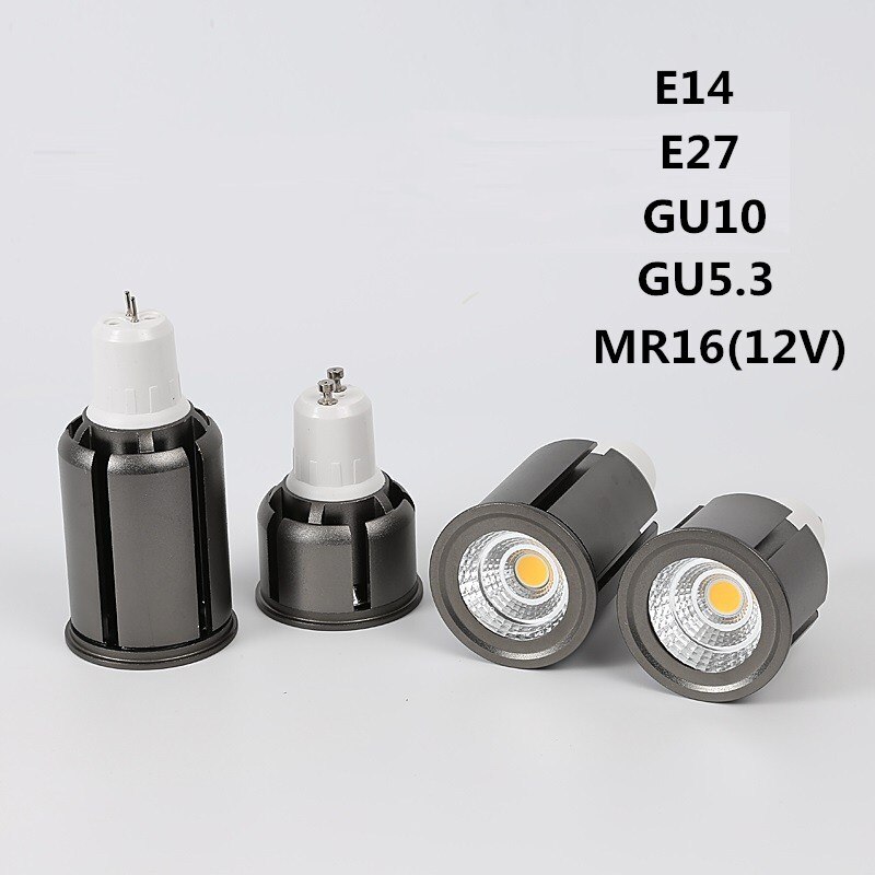 Foco LED COB ultrabrillante, 9W, 12W, 15W, 20W, 25W, E14, E27, GU5.3, GU10, CA de 220V, foco blanco frío y cálido